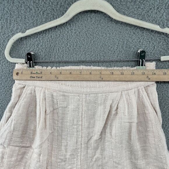 Free People Shorts Cream Gauze Cotton Boho Pull-On Size Small Beachy - Picture 3 of 10